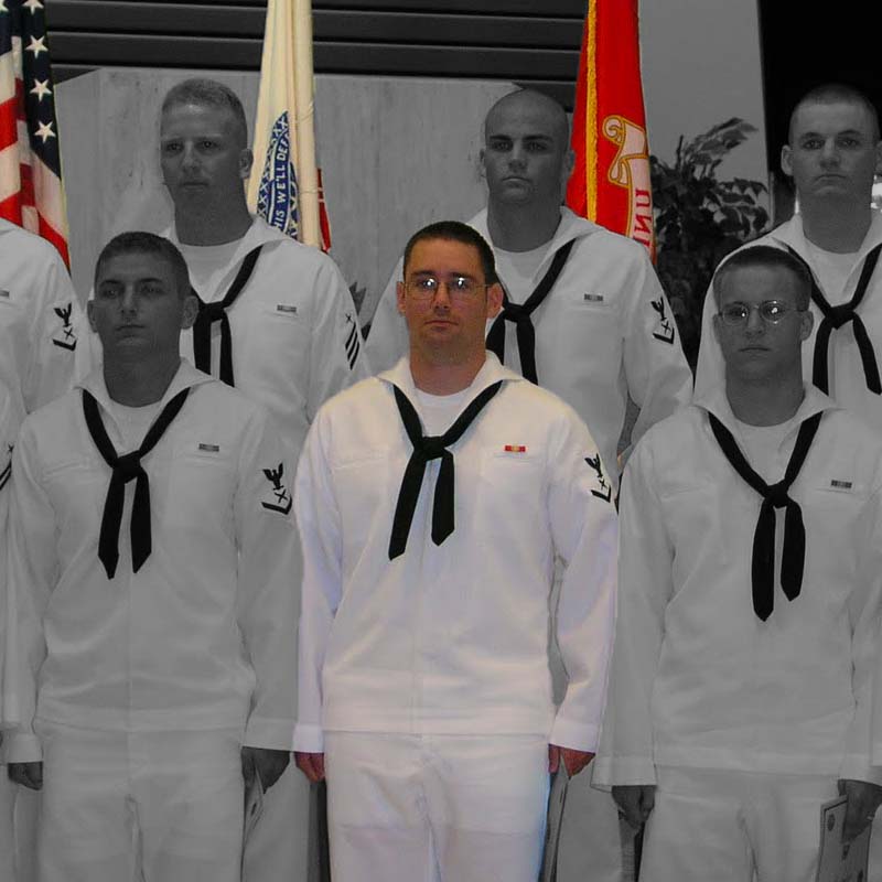 Brian Nathan serving in the Navy