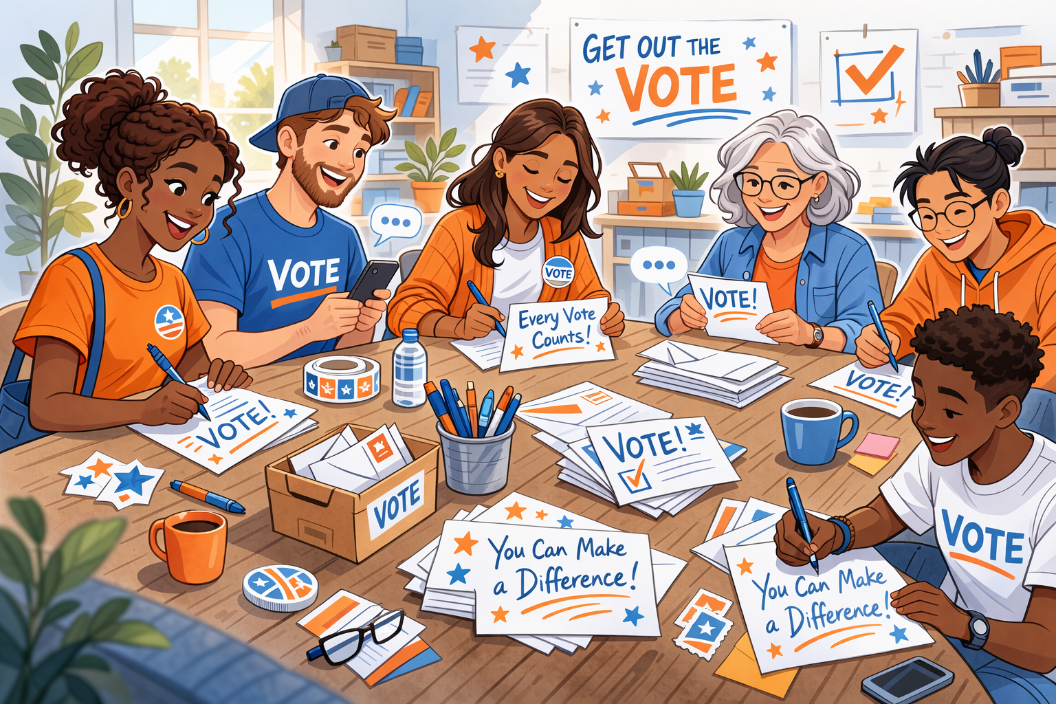 Team Brian Postcards